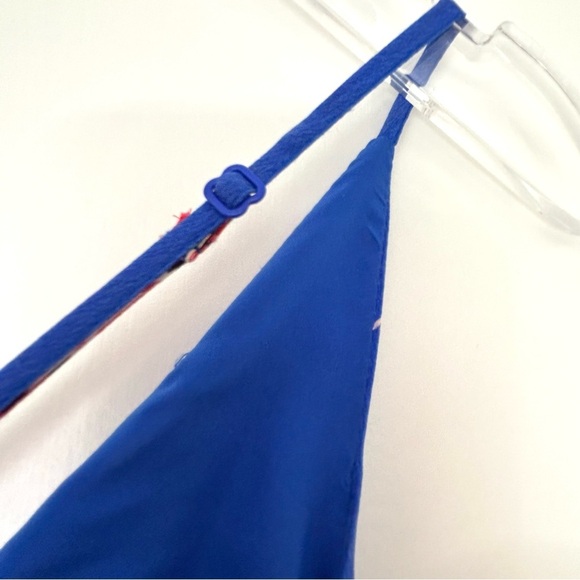 Yumi Kim Revolve Jasmine Silk Maxi Dress Floral Slit Blue Wedding Size Small - Picture 10 of 13